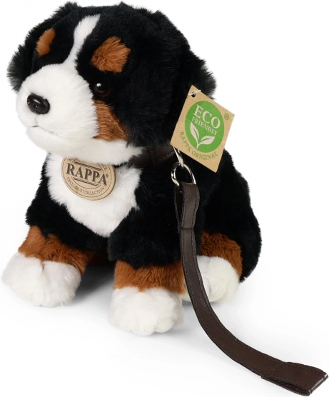 Plüschiger Berner Sennenhund mit Leine und Geräuschen