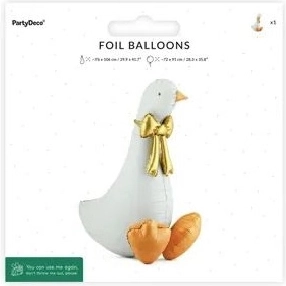 Folienballon Gans stehend 72 × 91 cm