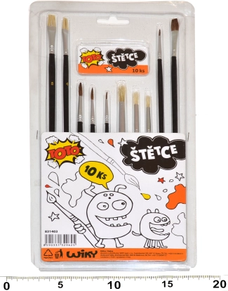 Pinselset zum Malen - 10 Stk.