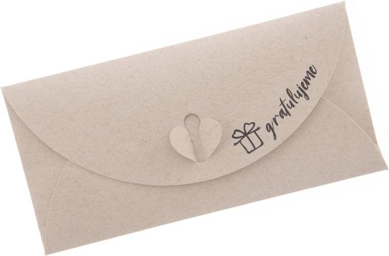 Papier-Geschenkumschlag „Herzlichen Glückwunsch“ 22 × 11 cm