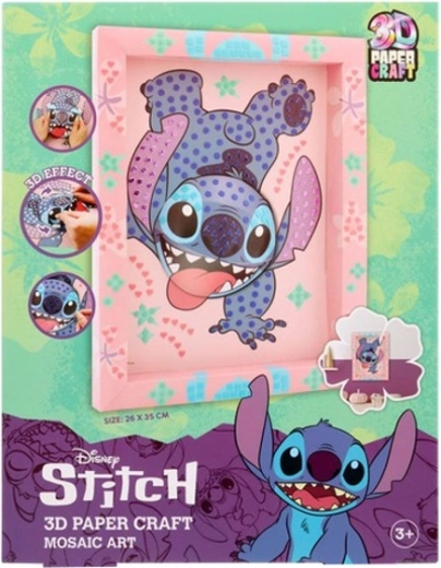 Origami DISNEY Bild Stitch 3D-Mosaik aus Papier 26 × 35 cm
