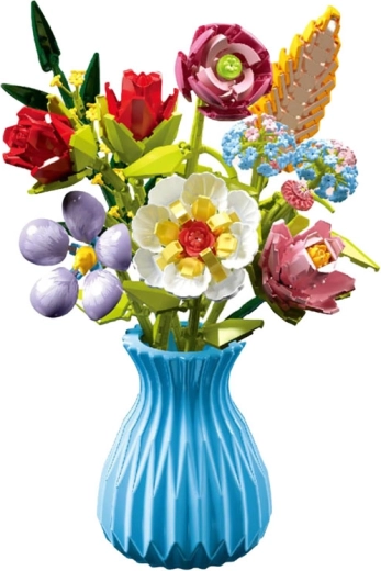 Kreativer Strauß aus 8 Blumenarten