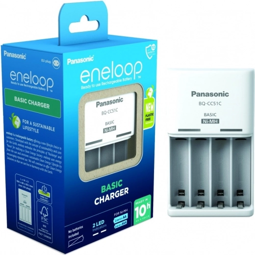 Eneloop basic Ladegerät ohne Akkus AA/AAA