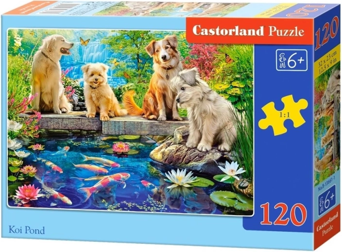 Castorland Puzzle Teich mit Koi-Karpfen 120 Teile