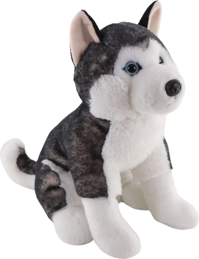 Plüsch-Husky sitzend 25 cm