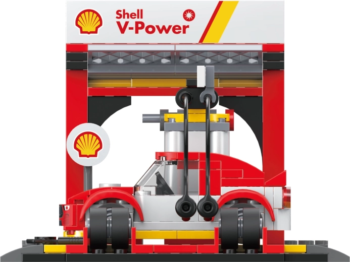 Realistische Shell-Station mit vielen Details
