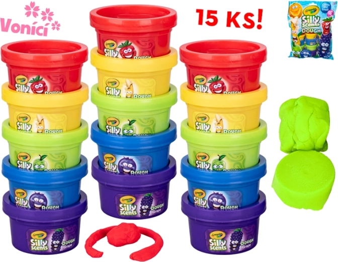Crayola Knetmasse mit Fruchtduft – Set mit 15 Bechern
