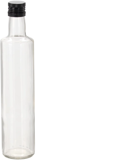 Glasflasche Dorica 500 ml mit weißem Schraubverschluss 31,5 mm (8 Stk.)