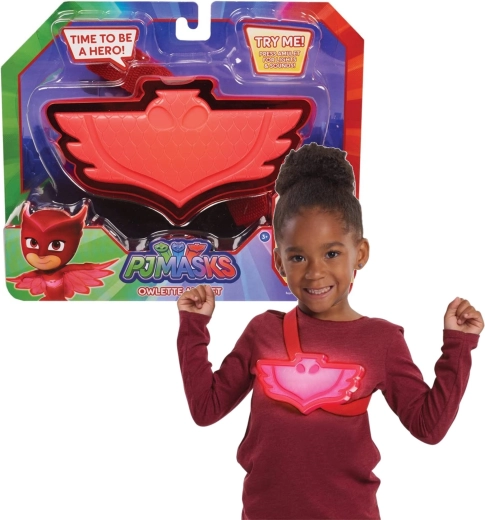PJ Masks SOWELLA rotes Amulett mit Brustgurt mit Licht und Sound 3+