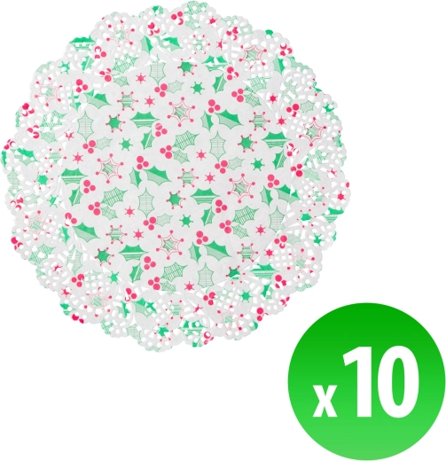 Weihnachtliches Papier-Tischset unter dem Teller 26,5 cm – 1 Stück