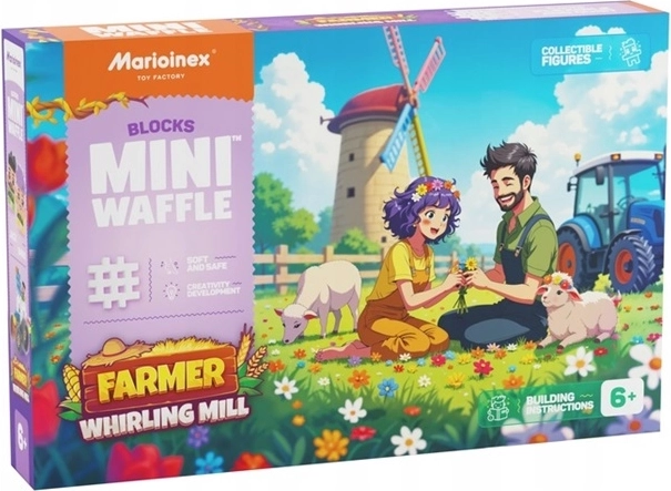 Marioinex Mini Waffle Bauernhof – Windmühle (100 Teile)