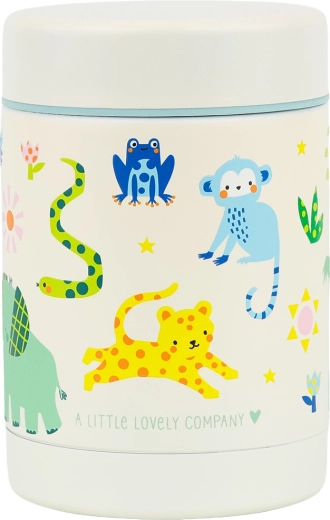 A Little Lovely Company isolierte Edelstahl-Lunchbox Dschungel 300 ml