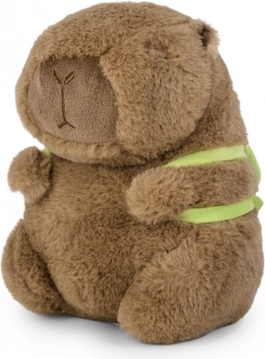 Plüsch-Kapibara mit Schildkröten-Rucksack 21 cm