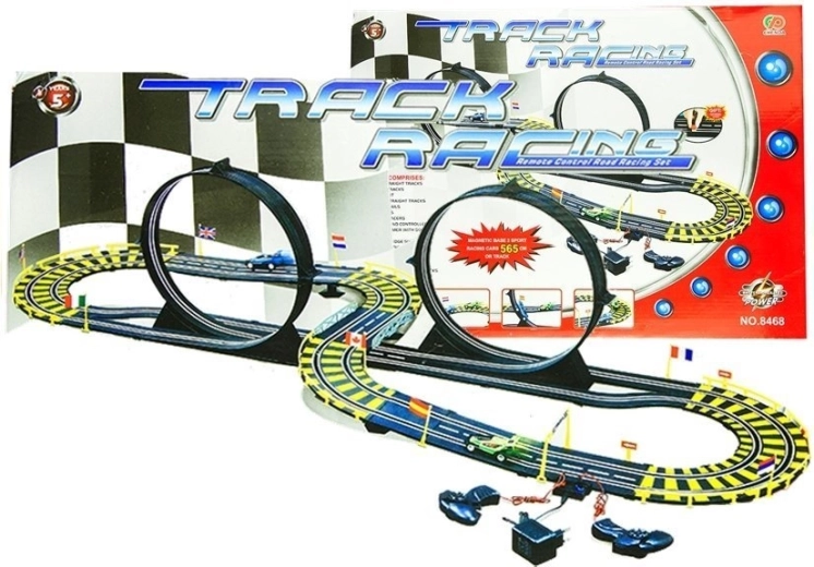 Renn-Autorennbahn mit zwei Autos 565 cm