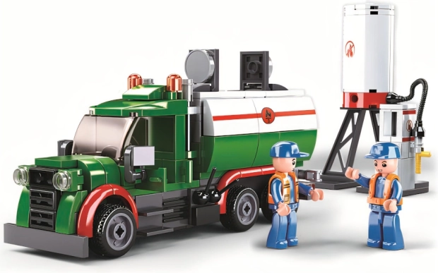 Spielset Sluban Stadt Tankwagen