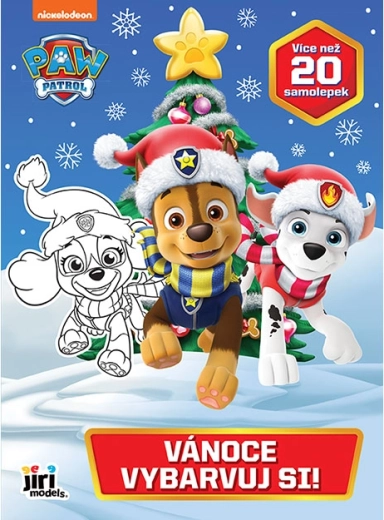 Mal mal aus! Paw Patrol – Weihnachtsmalbuch mit Stickern