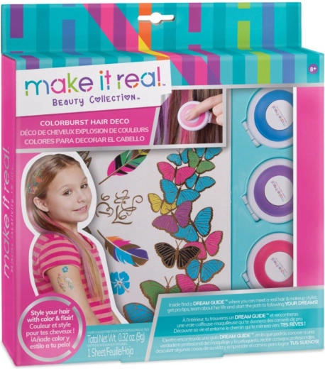 Make It Real Color Burst Hair Deco – Haarkreiden mit Tattoos