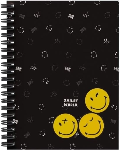 Ringblock A5 mit Doppelspirale SMILEY WORLD
