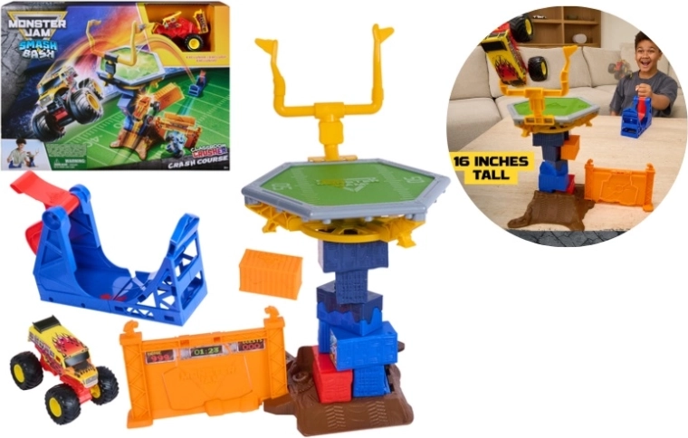 Spin Master Monster Jam Stunt-Set Smash and Bash