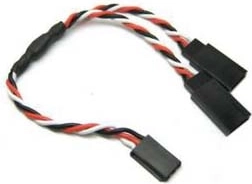 Y-Verteilerkabel für Futaba-Servo 30 cm (gedreht) - 1 Stück
