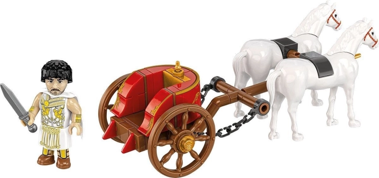 Von zwei Pferden gezogener Wagen