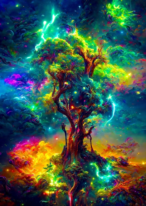 Puzzle Kosmischer Baum des Lebens 1000 Teile