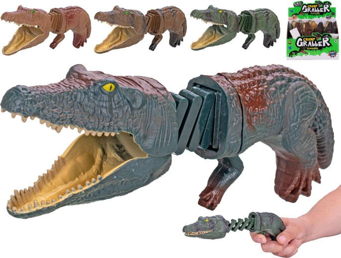 Krokodilschere für Kinder mit Zugmechanismus, 19 cm