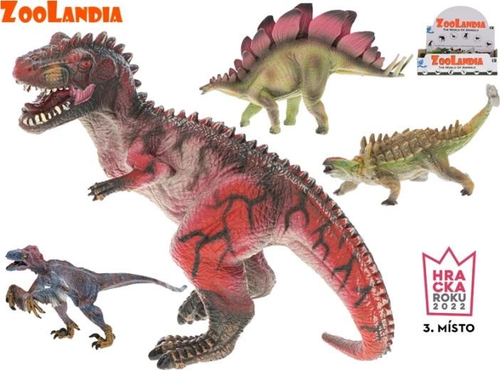 Zoolandia Dinosaurier-Figuren – Set mit 4 realistischen Dinosauriern