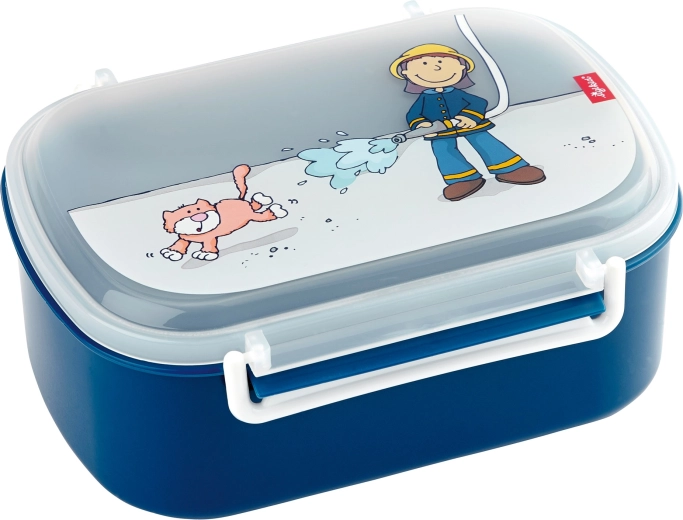 Kinder-Lunchbox Sigikid Feuerwehrmann, BPA-frei, 17 × 11 × 7 cm