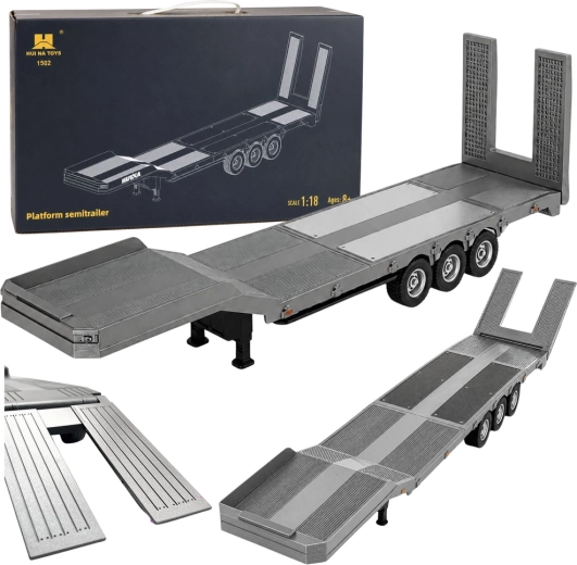 Huina Niederfluranhänger RC für Scania 770S 1:18 grau