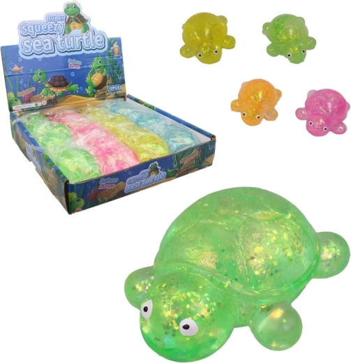 Super Squeezy Meeresschildkröte – Squishy Antistress-Spielzeug (12 Stk.)
