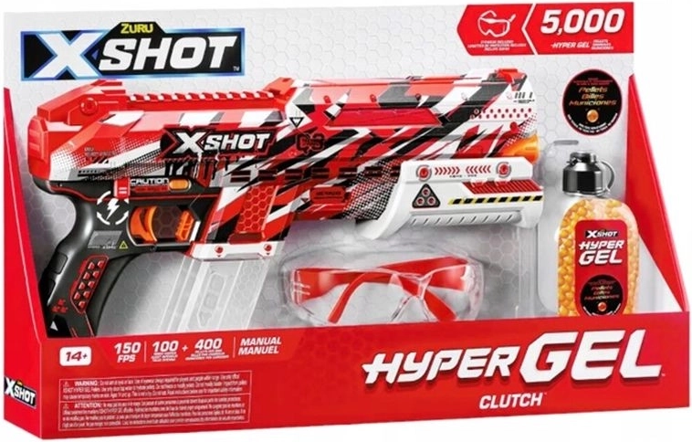 ZURU X-SHOT HyperGel Pistole mit 500 Gelkugeln