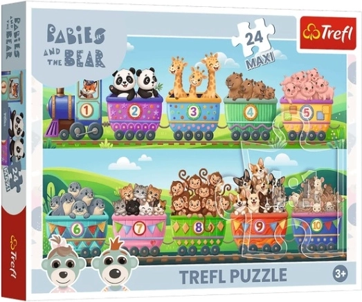 Maxi-Puzzle Welt der kleinen Abenteuer, 24 Teile