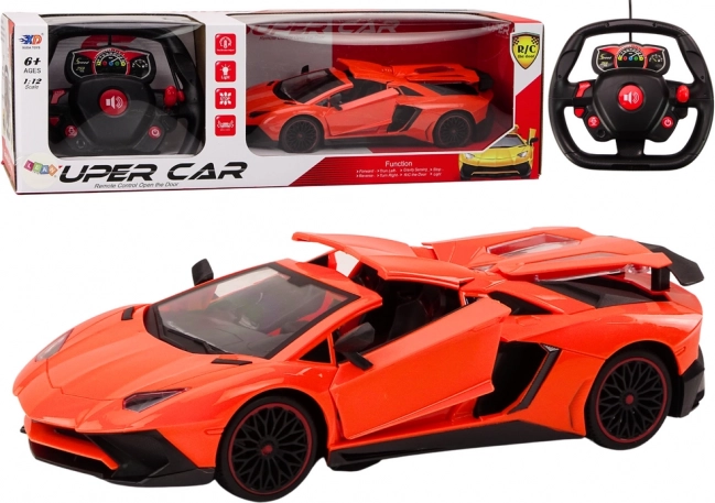 Rennwagen RC mit öffnen Türen 1:12 Orange