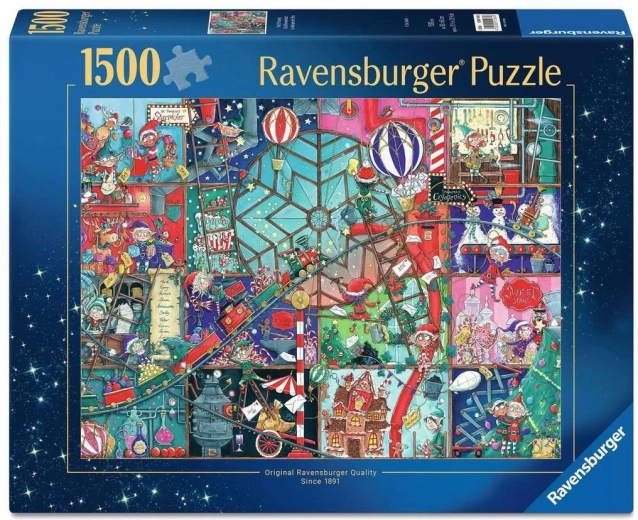 Ravensburger Puzzle Werkstatt der Weihnachtselfen 1500 Teile