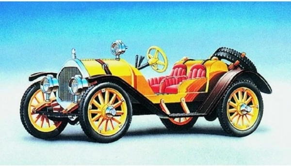 Automodell Mercer Raceabout 1912 in Schachtel