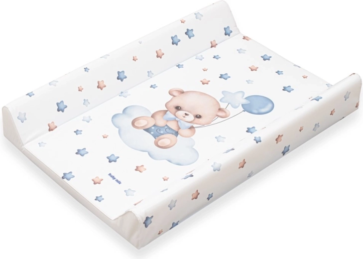 Wickelauflage Baby Mix Bärchen 47 × 70 cm – Blau