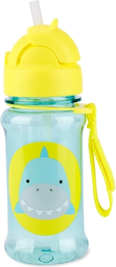 Skip Hop Zoo Tritan-Flasche mit Strohhalm 355 ml – Hai