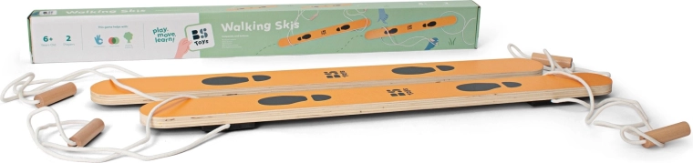 Holz-Team-Skier für 2 Kinder