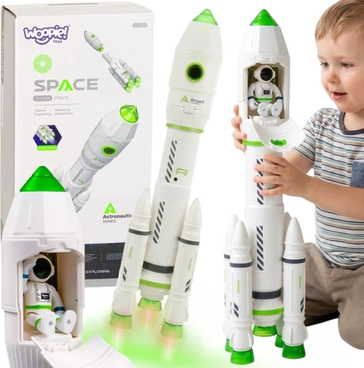 Woopie interaktive Weltraumrakete mit Licht, Geräuschen und Raucheffekt