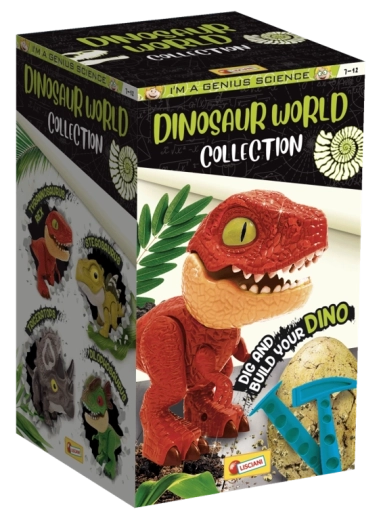 Sammlung aus 4 Dinosauriern zum Zusammenbauen