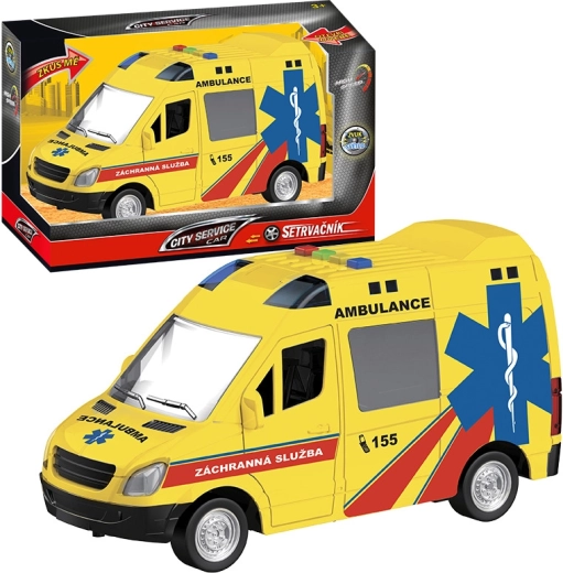 Ambulanz mit Schwungrad 1:16