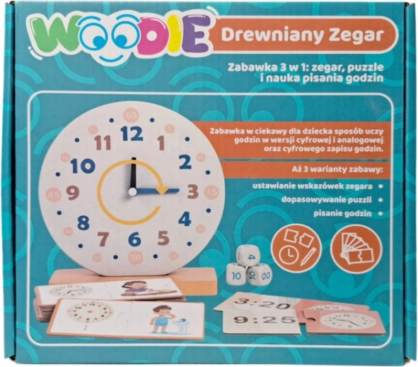 Holzlernuhren WOODIE 3-in-1