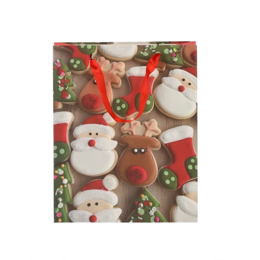 Fröhliches weihnachtliches Design mit Plätzchenmotiven