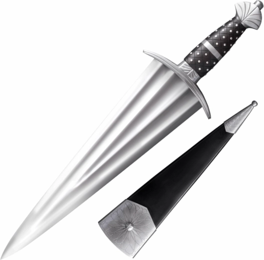 Cold Steel Cinquedea Sammlerschwert 36,8 cm, Rosenholz und Lederscheide