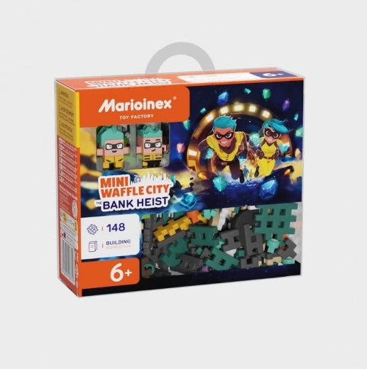 Klocki Mini Waffle City – Bankraub, 148 Teile