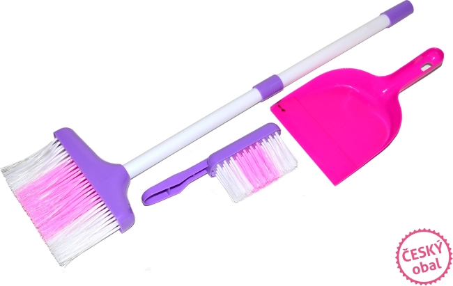 Kinder-Reinigungsset 3-tlg., rosa-weiß