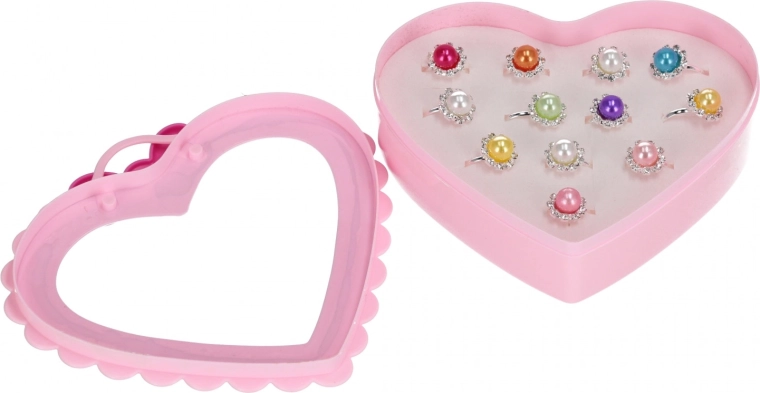 12 funkelnde Ringe in verschiedenen Farben