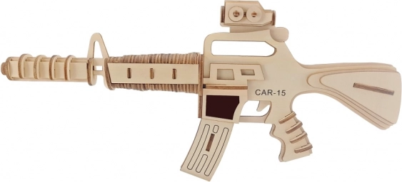 Holzpuzzle 3D Maschinenpistole