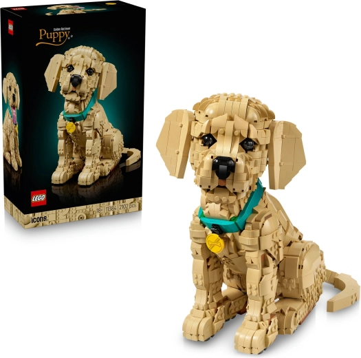LEGO Icons Golden-Retriever-Welpe